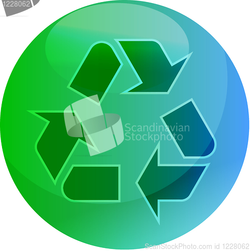 Image of Recycling eco symbol