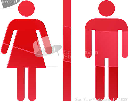 Image of Toilet symbol illustration