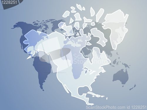 Image of Map North America