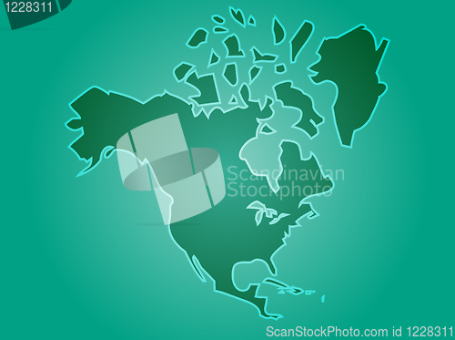 Image of Map North America