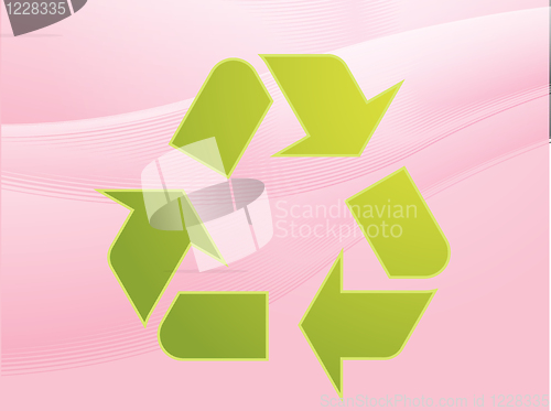 Image of Recycling eco symbol