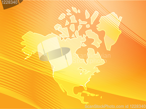 Image of Map North America
