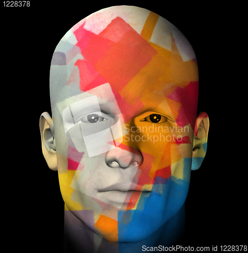 Image of colorful portrait illustration