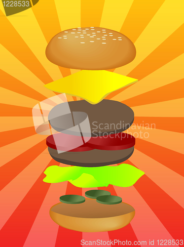 Image of Hamburger illustration