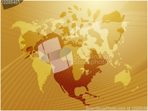 Image of Map North America