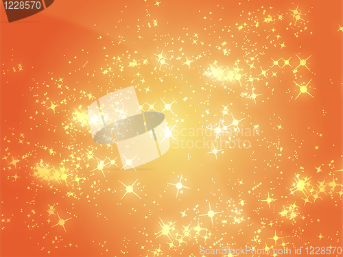 Image of Sparks of floating light illustration