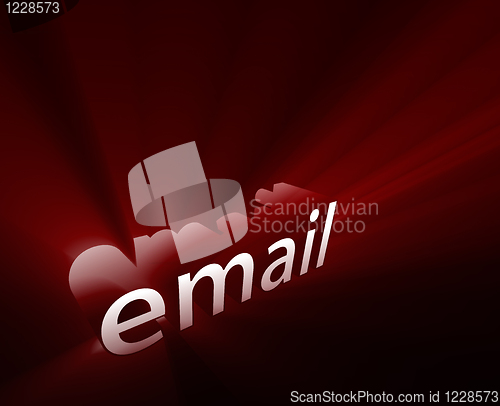 Image of Email glowing