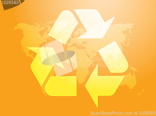 Image of Recycling eco symbol