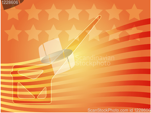 Image of USA election voting illustration