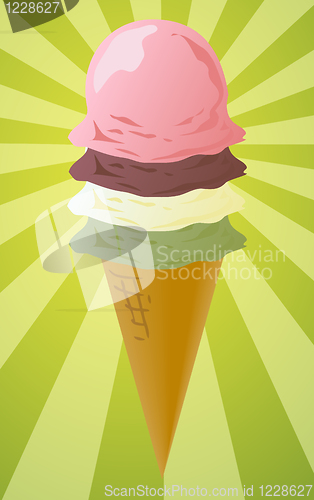 Image of Ice cream cone illustration