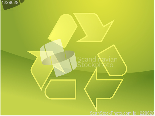 Image of Recycling eco symbol