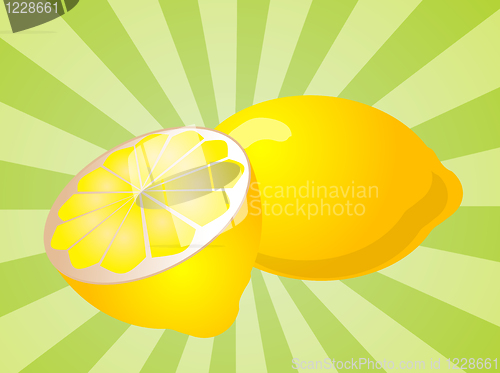 Image of Lemon fruit  illustration