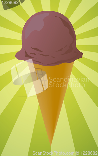 Image of Ice cream cone illustration