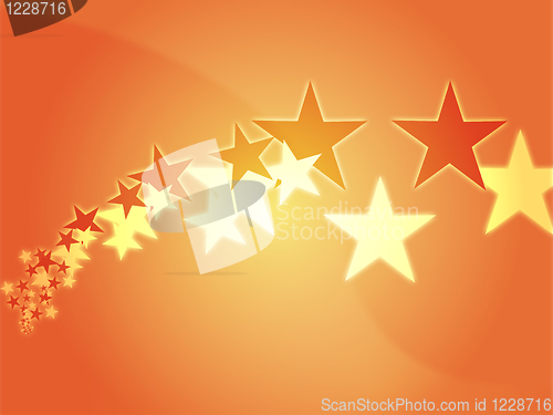 Image of Flying stars illustration