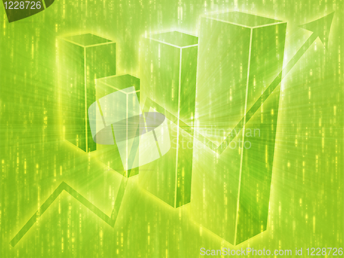 Image of Spreadsheet business charts illustration