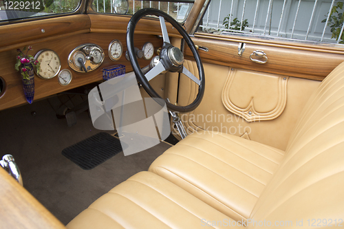 Image of Close-up vintage automobile.