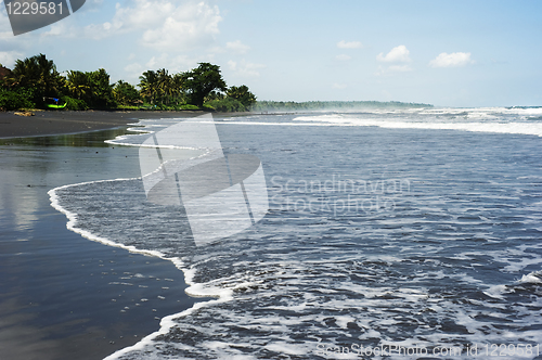 Image of Black sand beach