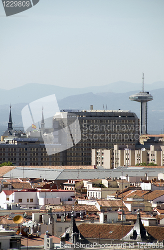 Image of rooftop view cityscape Madrid Spain
