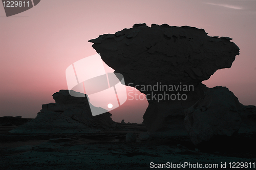 Image of Landscape of the White Desert in Egypt