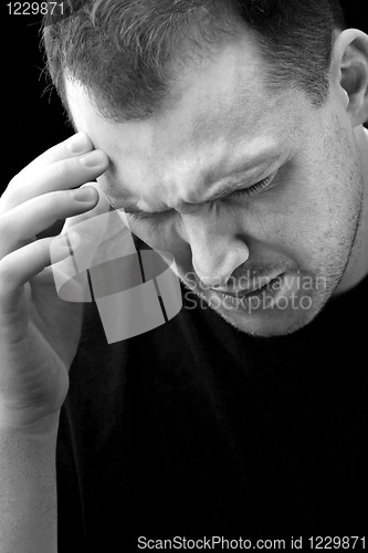 Image of Man With Headache or Migraine Pain