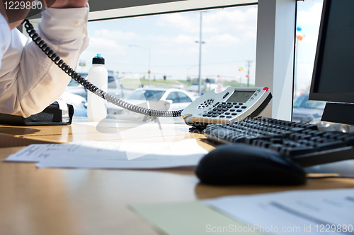 Image of Man Working At His Desk