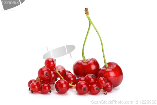 Image of Redcurrants and cherries