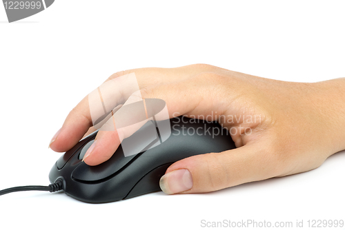 Image of Computer mouse in hand