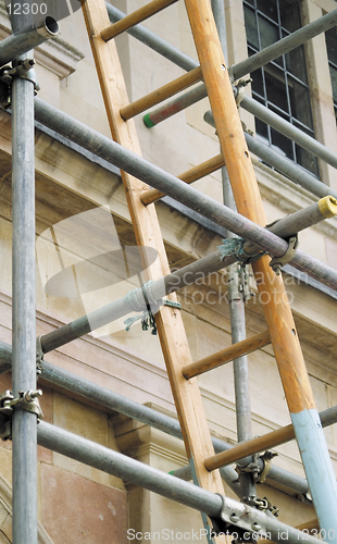 Image of Ladder and scaffolding