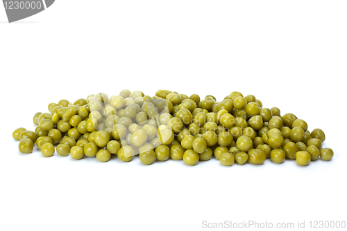 Image of Small pile of conserved green peas