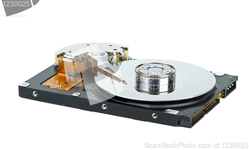 Image of Hard disk drive with cover removed