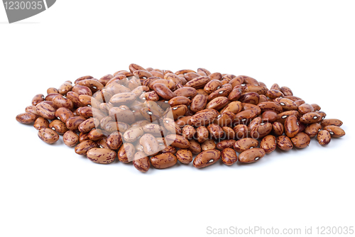 Image of Pile of spotty brown haricot beans