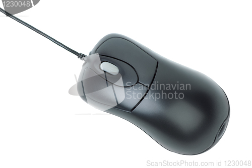 Image of Modern black computer mouse