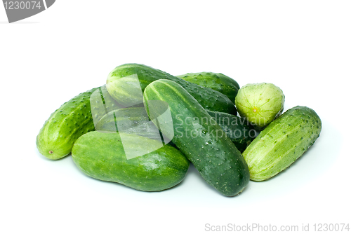 Image of Pile of cucumbers