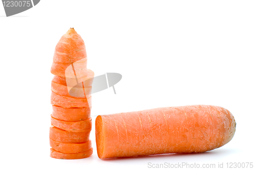 Image of Half of carrot and few slices