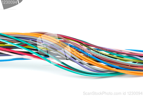 Image of Bunch of different colored wires