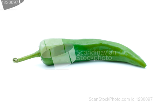 Image of SIngle green chili pepper