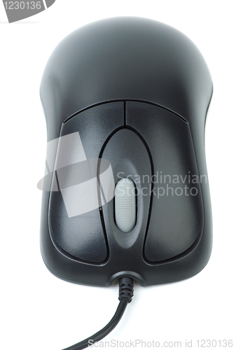 Image of Black optical computer mouse