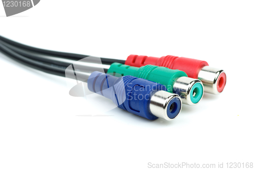 Image of RGB (or component) video coonectors cable