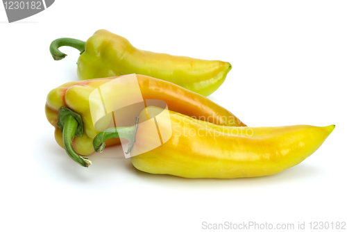 Image of Three sweet peppers