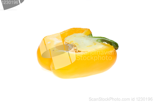 Image of Half of yellow sweet pepper