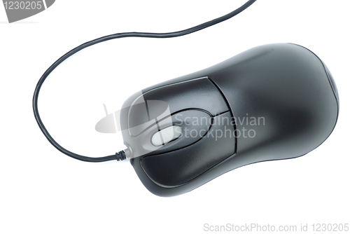 Image of Black optical computer mouse