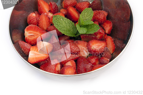 Image of Bowl of Strawberries