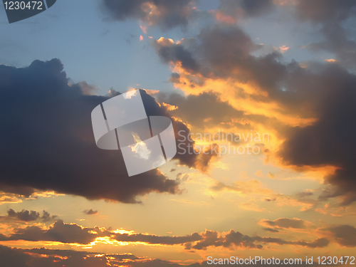 Image of evening sky background