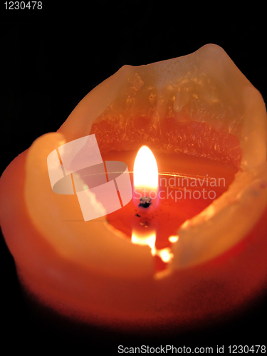 Image of burning candle