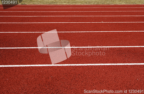 Image of Asphalt for runners placed on local stadium