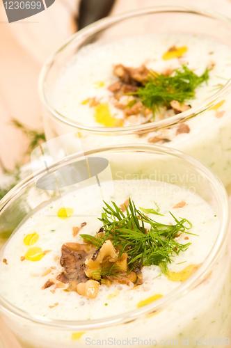 Image of Tarator - traditional bulgarian cold summer soup