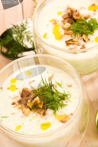 Image of Tarator - traditional bulgarian cold summer soup
