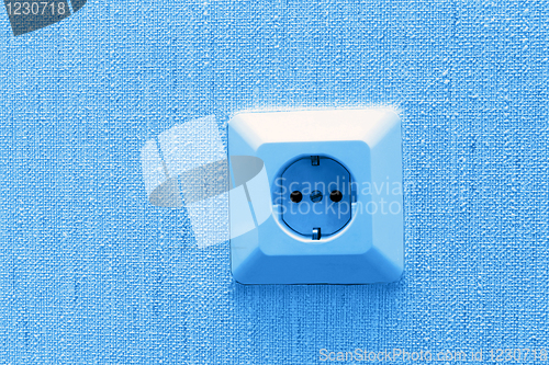 Image of electric socket on wall