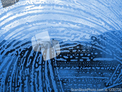 Image of foam on the glass