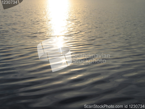 Image of sunset water background